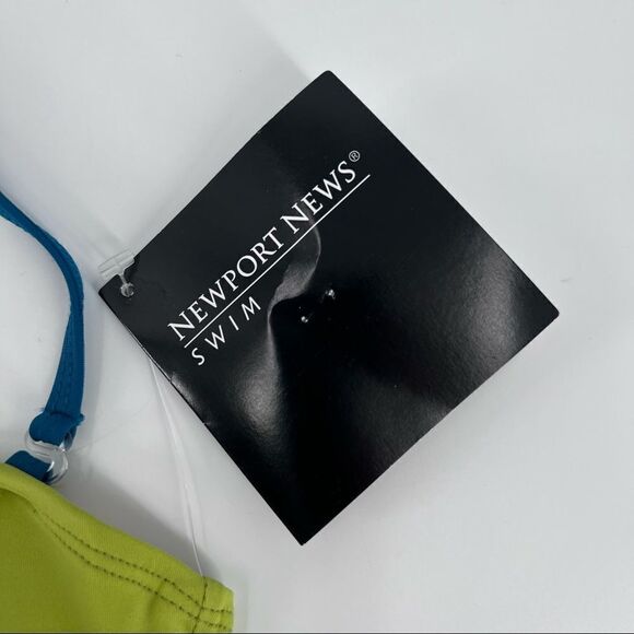 NWT-Newport‎ news bikini top Green & Teal size 4 - Picture 5 of 9